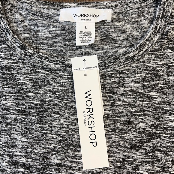 NWT workshop for the republic Space dye long sleeve tiered shift dress. - Picture 5 of 6